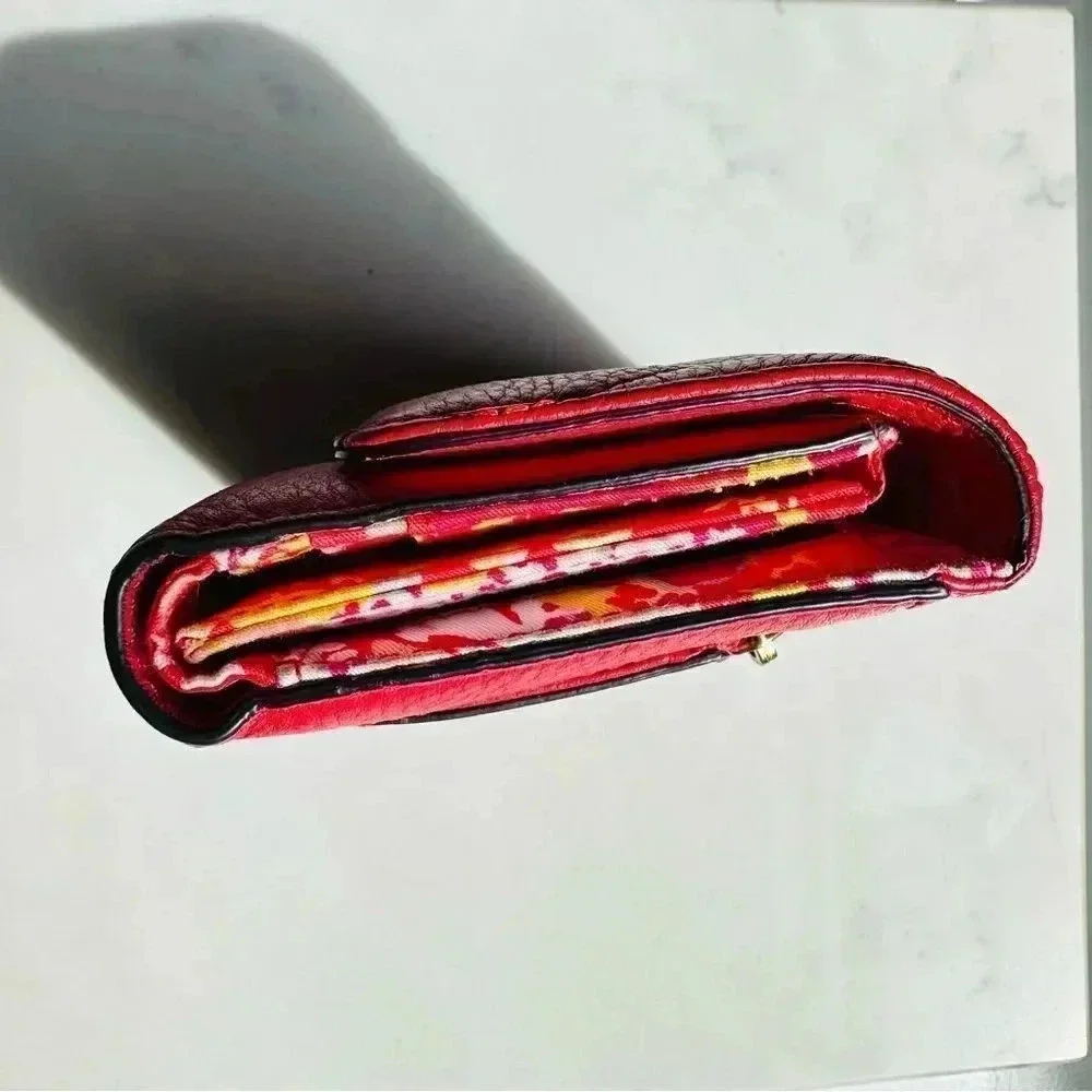 Vera Bradley Leather Riley Compact Wallet - Picture 3 of 6